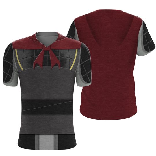 Li Shang Mulan Costume Shirt, Mulan Cosplay 3D T-SHIRT Mother Day Gift Us Size