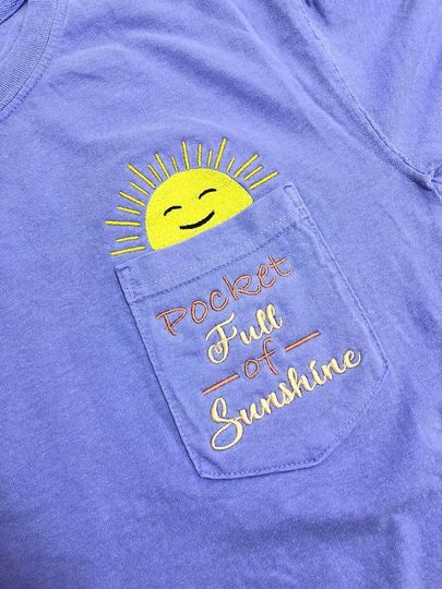 Explore Embroidered Pocket Tees