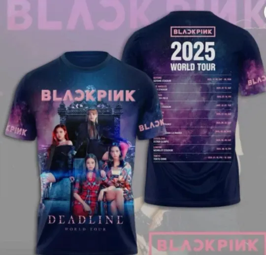 Blackpink 3D T-Shirt World Tour 2025