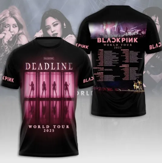 Blackpink Deadline World Tour 2025 T-Shirt-Inspired Gift For Fan