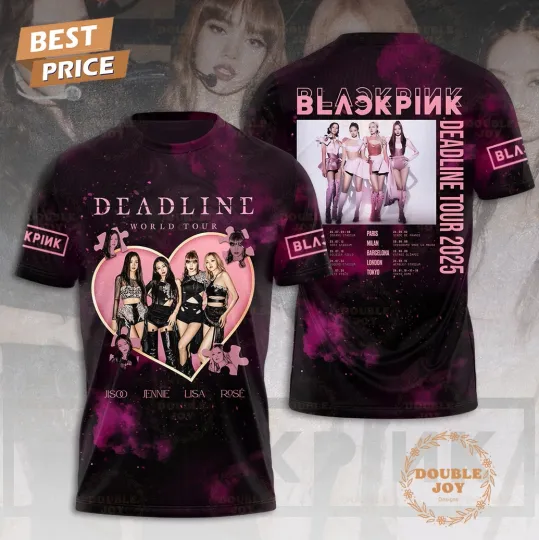 Blackpink Deadline World Tour 2025 T-Shirt
