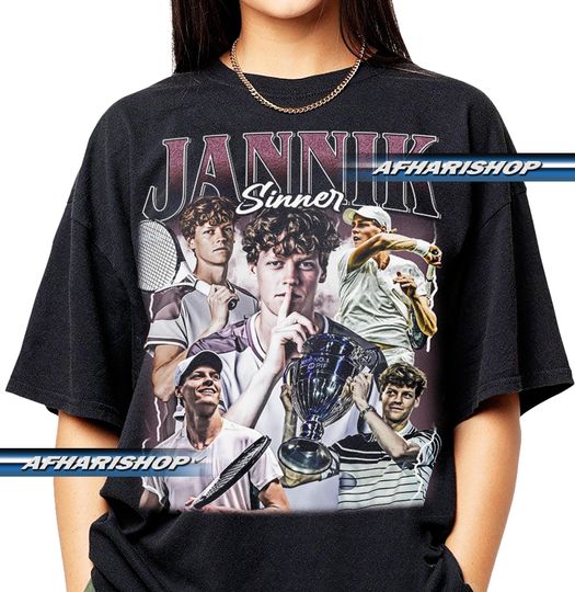 Jannik Sinner T-Shirt, Jannik Sinner Tee