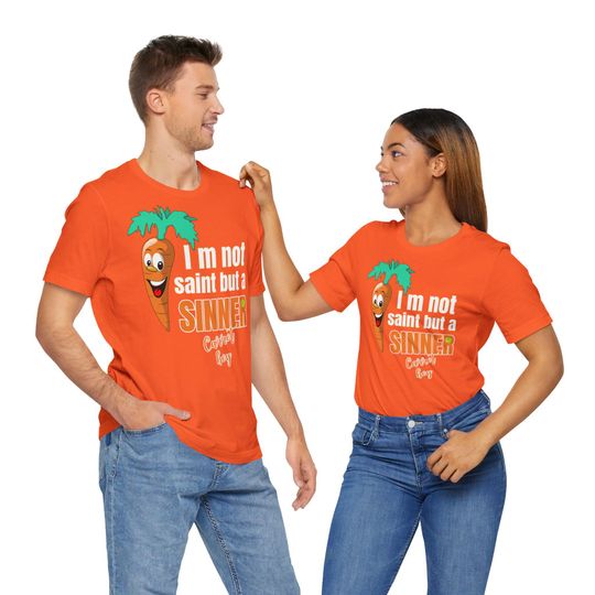 Jannik Sinner Tennis Tee, Carrot Boy Saint Sinner T-Shirt, Funny Tennis Shirt, Tennis Fan Apparel