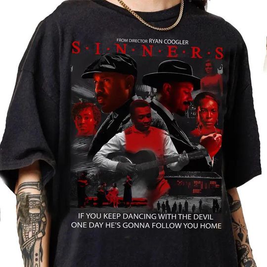 Sinners Movie T-Shirt, Unisex Horror Film Tee