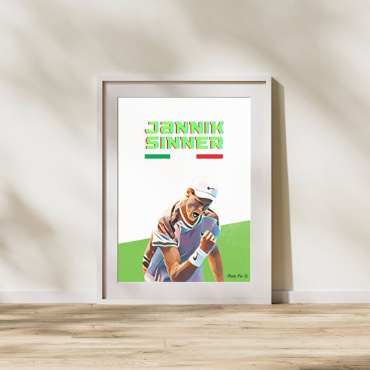 Jannik Sinner Premium Matte Vertical Poster