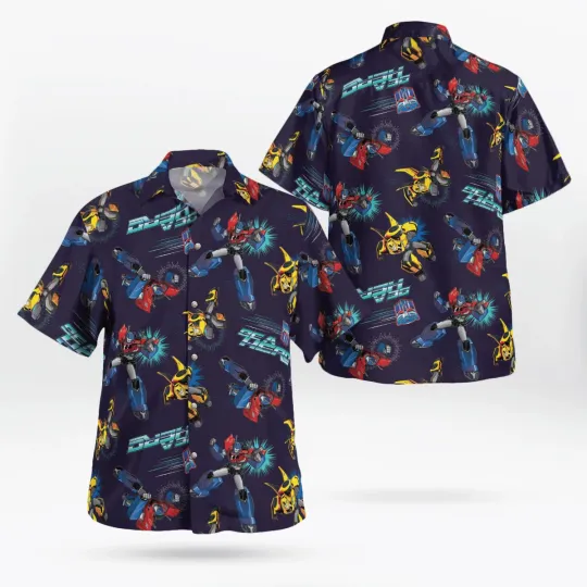 Transformers Hawaiian Button Down Shirt