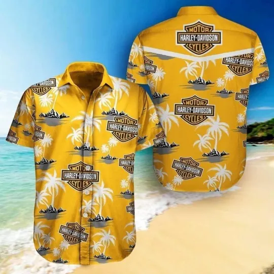 Harley Racing Davidson Casual Button Down Shirt