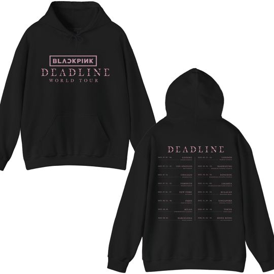 BLACKPINK Deadline Tour Hoodie, BlackPink 2025 World Tour Merch