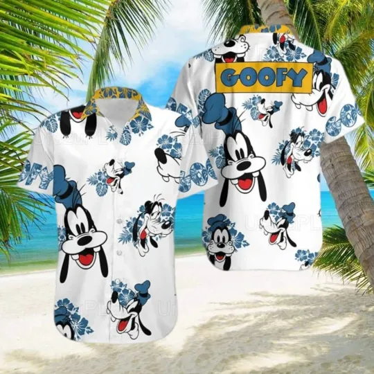 Goofy Cartoon Hawaiian Shirt