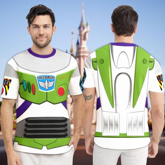 Buzz Lightyear Astronaut Toy Halloween 3D Shirt, Halloween Costume For Family Group T-Shirt, Space Toy Cosplay Costume Tee, Gift For Friend