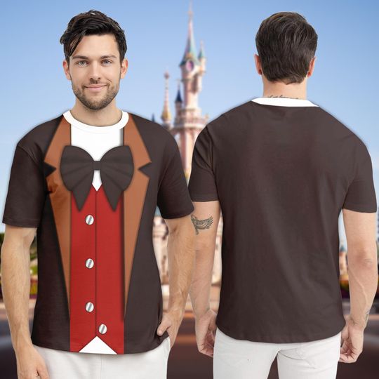 Villain Costume Halloween Running 3D T-Shirt, Villain Men Suit Cosplay, Halloween Costume For Family Group T Shirt, The Beast Movie Tee