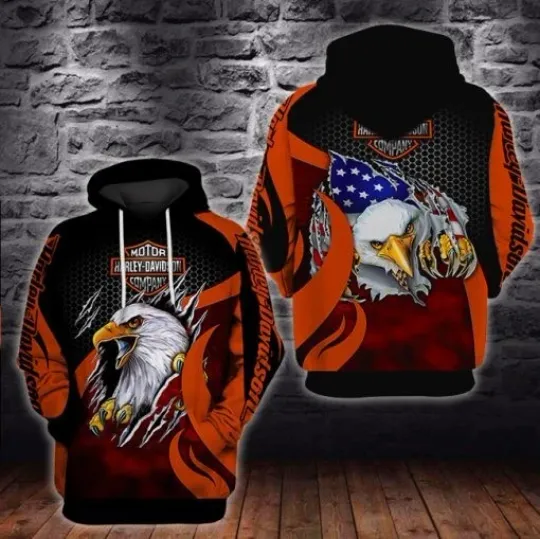 Harley Racing Davidson 3D Hoodie