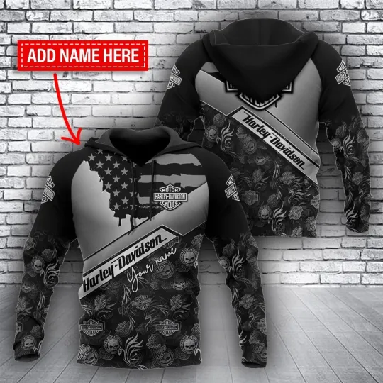 Harley Racing Davidson 3D Hoodie