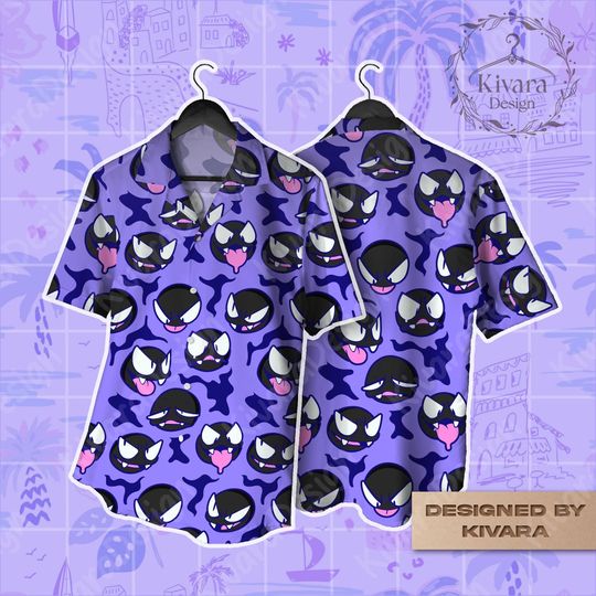 Ghost Cute Hawaiian Shirt Summer Shirt Aloha Shorts Video Game Gifts