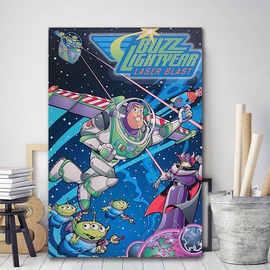 Buzz Lightyear Toy Story Poster Vertical, Premium Matte Print