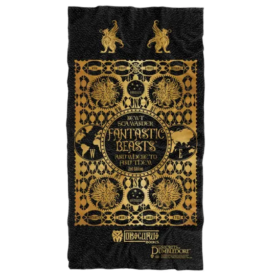 Fantastic Beasts The Secrets of Dumbledore Beach Towel, 30"x60", Cover