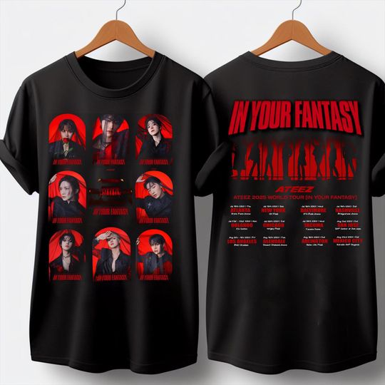 Ateez 2025 World Tour in Your Fantasy Shirt, Ateez Golden Hour Part 3 Shirt, Ateez World Tour 2025 Shirt, Ateez in Your Fantasy, Lemon Drop