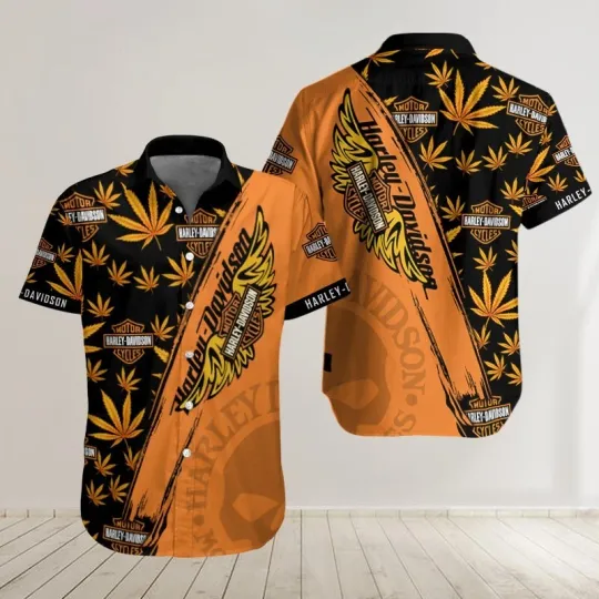 Harley Racing Davidson Casual Button Down Shirt