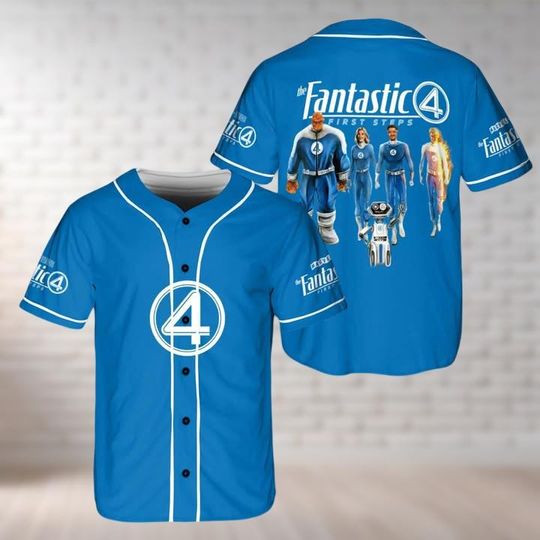 The Fantastic Four First Steps Baseball Jersey, Avengers Superhero Jersey, The Fantastic Four Shirt, Disneyland Group Baseball Team