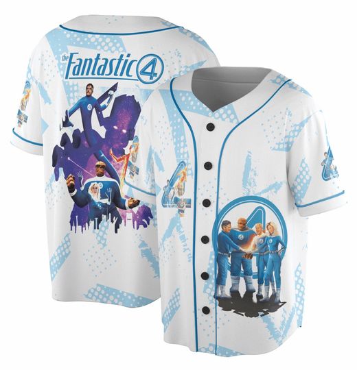 Share The Fantastic Four First Steps Prepare 4 Lauch 3D Jersey, Movie Jersey