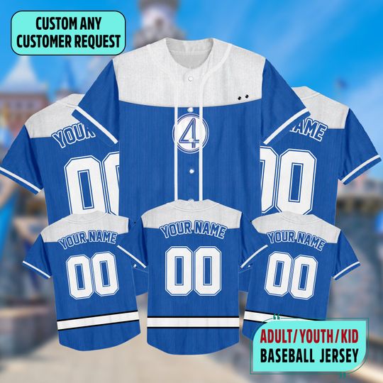 Custom Disney Sue Storm Baseball Jersey, Fantastic Four First Steps Jersey, Invisible Woman Avengers Halloween Jersey, Fantastic Four Shirt