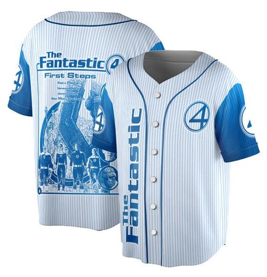 Aesthetic The Fantastic Four First Steps Superhero Movie Vintage Graphic Jersey, The Fantastic Four Shirt