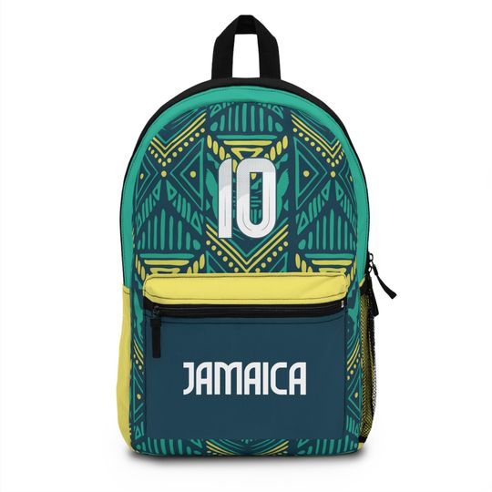 Jamaica National Soccer Team Backpack - Iconic Green, Black, and Gold