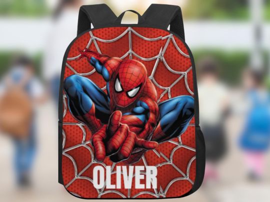 Personalized Spiderman Superhero Backpack, Spiderman school backpack, Back to school Gift