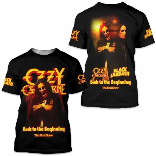 Ozzy Osbourne Back To The Beginning 3D T-Shirt - Good Tour 2025 Shirt
