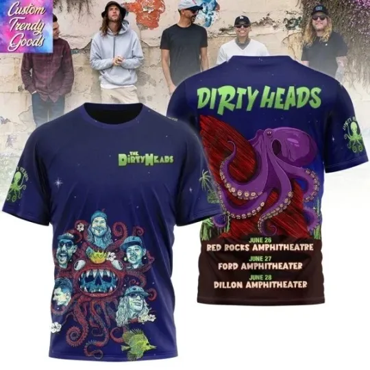 The Dirty Heads Tour 2025 3D T-Shirt