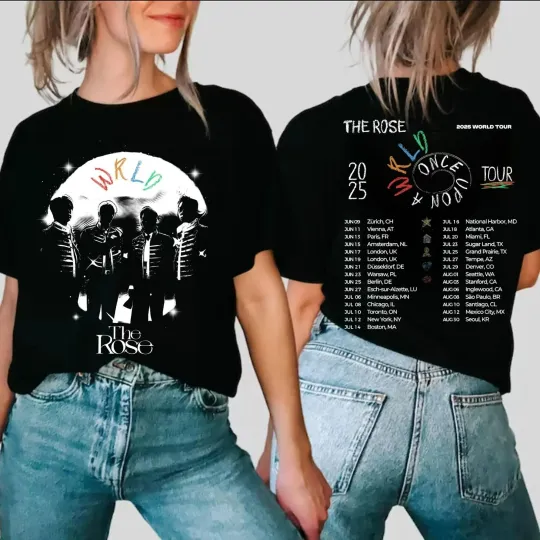The Rose Once Upon AWRLD World Tour 2025 T-shirt, the Rose WRLD T-Shirt