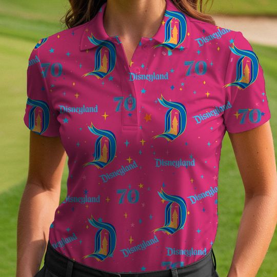 Disneyland 70th Anniversary Polo Shirt, 70 Years Of Magic Shirt, Disney Polo Shirt, Disneyland Trip 2025