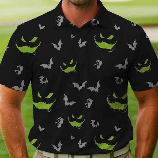 Boogie Man Polo Shirt, The Nightmare Before Christmas, Halloween Golf Lovers Shirt, Halloween Matching Family Shirt