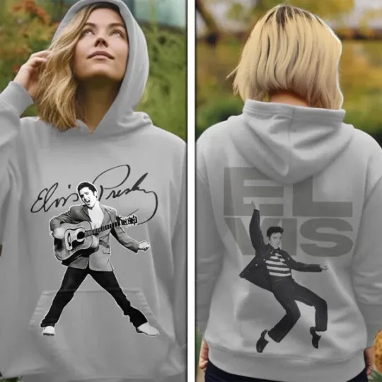 Elvis Presley 3D Hoodie Pullover Gift Idea for Rock and Roll Fans