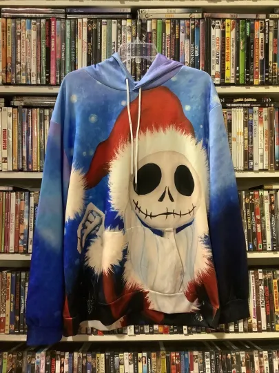 The Nightmare Before Christmas Jack Skellington 3D Hoodie Sweater Sweatshirt XL