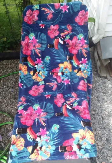 Guinness Toucan Hawaiian or Tropical print Beach Blanket