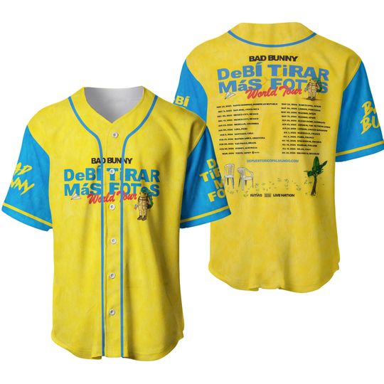 Bad Bunny World Tour Limited Edition Baseball Jersey