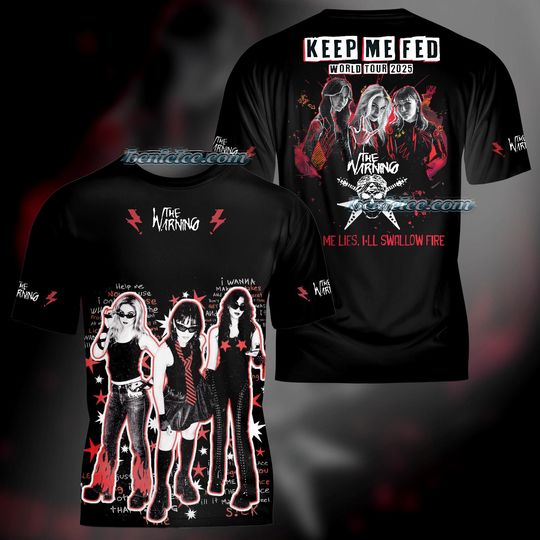 The Warning 2025 Tour 3D T-Shirt