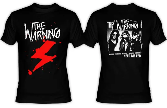 The Warning 2-Side Band Black 3D T-Shirt Unisex All Sizes