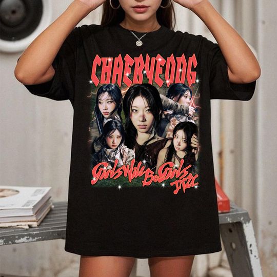 Retro Chaeryeong Itzy T-shirt, Itzy Girls Will Be Girls Shirt, ITZY Born to Be 2nd World Tour Shirt, Itzy Twinzy Members Kpop Tee Sweater
