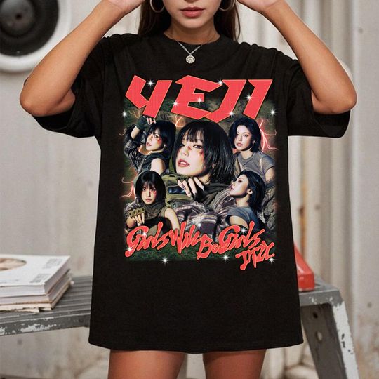 Retro Yeji Itzy T-shirt, Itzy Girls Will Be Girls Shirt, ITZY Born to Be 2nd World Tour Shirt, Itzy Twinzy Members Kpop Tee