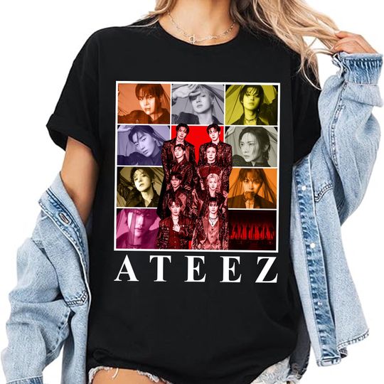 Ateez Kpop T-shirt,  Ateez 2025 World Tour In Your Fantasy Shirt, Ateez Golden Hour Part 3 Shirt, Ateez Lemon Drop Shirt, Ateez Members Tee