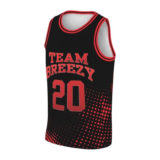 Chris Brown Breezy Bowl Tour Baseketball Jersey