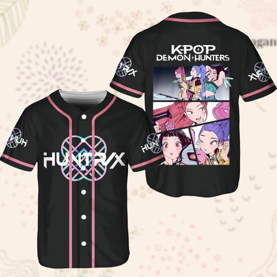 HUNTRX Baseball Jersey, Kpop Demon Hunter Baseball Shirt, Jinu Shirt, Kpop Huntrix Merch, Saja Mira, Demon Hunters Tiger