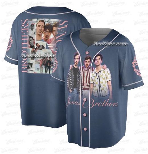 Jonas Bros 20th Annivesary Tour 2025 Jersey, Living The Dream Tour 2025 Baseball Jersey