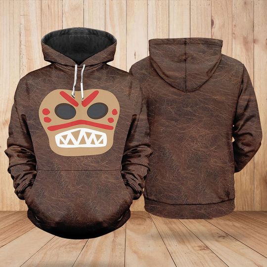 Kakamora Costume Hoodie, Moana Kakamora Cosplay Hoodie, Coconut Pirate Halloween Outfit, Disney Villain 3D Shirt, Gift For Him
