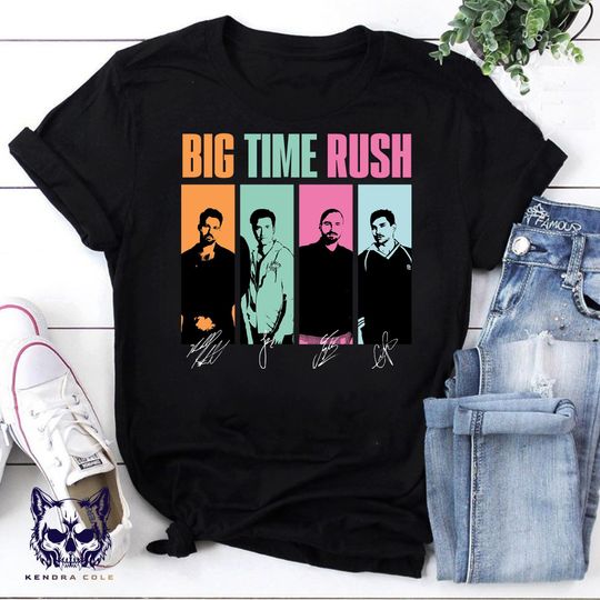 Big Time Rush Vintage Tour Shirt, Country Music Tour 2025 Shirt, Big Time Rush band Pop Music Fan shirt, Unisex T-Shirt