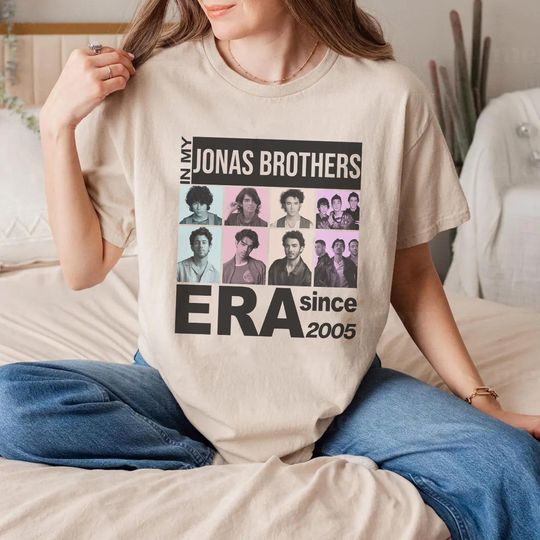 Vintage 20th Anniversary Of Jonas Comfort Colors Shirt, Living The Dream Tour 2025 Shirt, In My Jonas Eva shirt, Gifts For Her