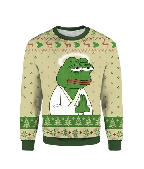 BG Frog Xmas Pepe The Frog Is The Reason 3D Sweater