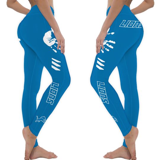 Detroit Lions Sport Leggings, Detroit Lions Team Football Leggings, Detroit Lions Game Day Football Leggings